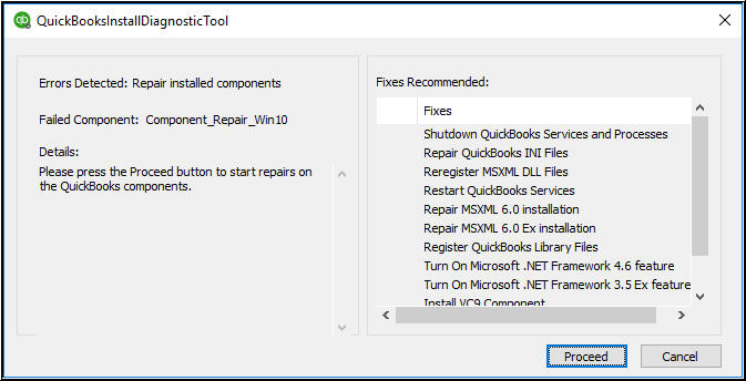 System Specifications For QuickBooks Diagnostic Tool Install