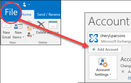 Adding Outlook in Mail Account