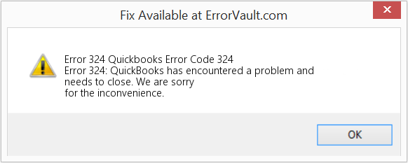 Quickbooks Error 324